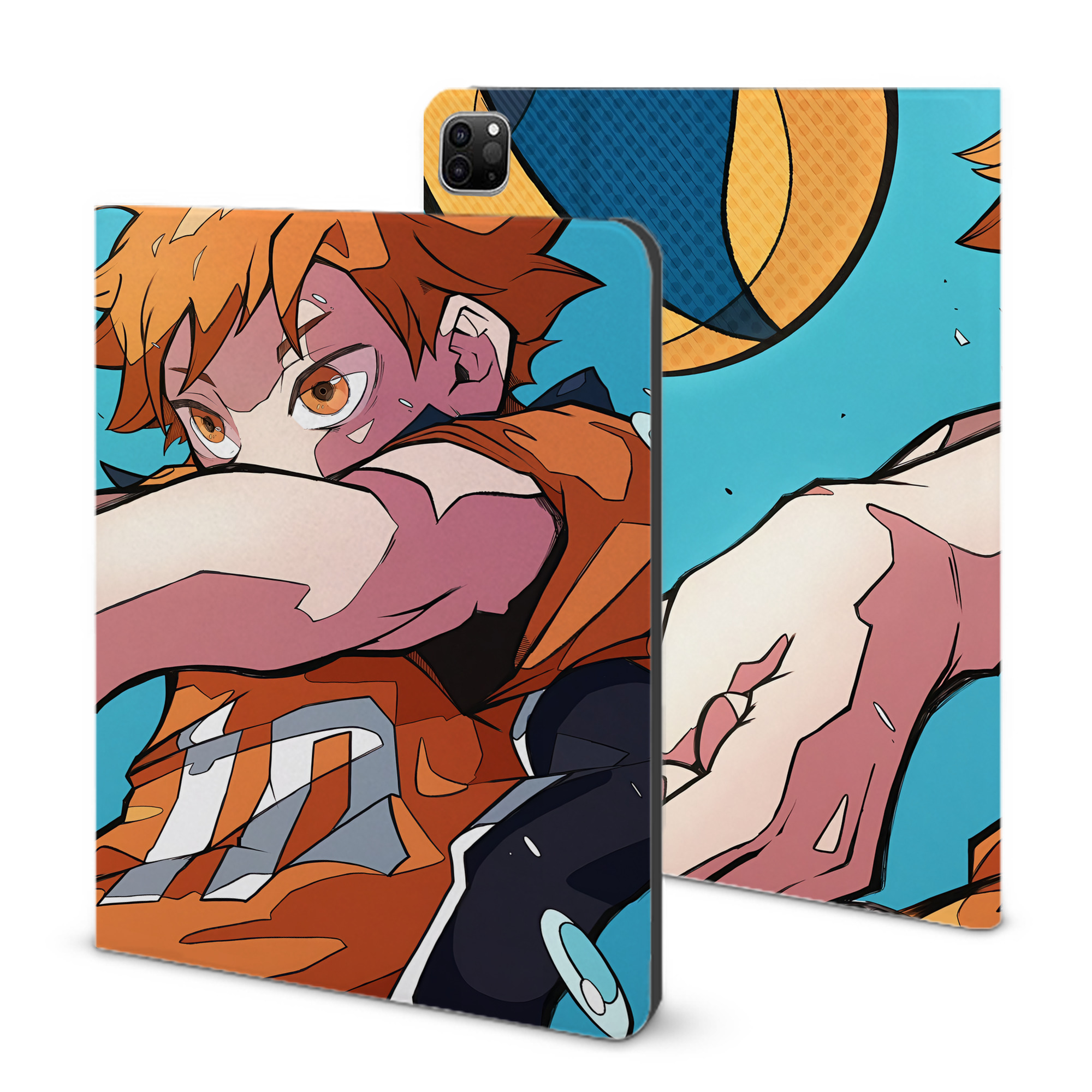 （画像用） ハイキュー!! Haikyu!! IPad ケース ブック型 PUレザー TPU 耐衝撃 軽量 薄型 ペン収納なし 全面保護 IPad 各モデル対応